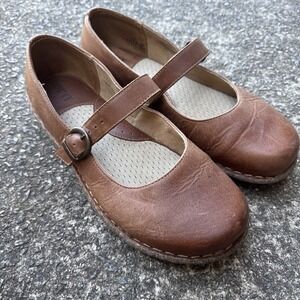 Born Mary Jane Original Women's 8.5 (EU 39) Maple Brown Leather Comfort Shoes